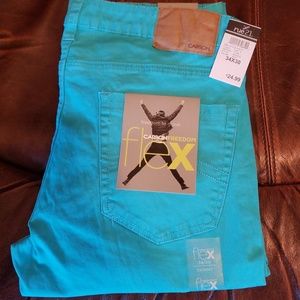Men's Skinny AQUA BLUE Pants